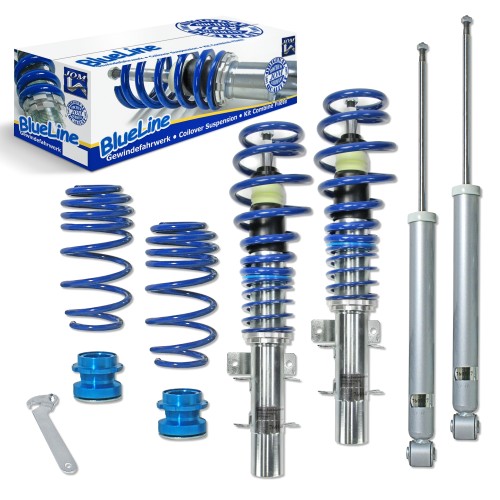 BlueLine Coilover Kit suitable for Audi A2 type 8Z 1.4, 1.4 TDI, 1.6 year 1999 - 2005, except 1.2TDI