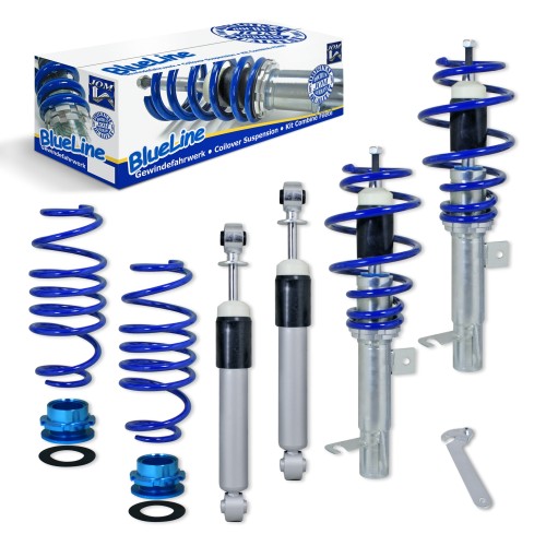 Blueline Coilover Kit suitable for Ford Fiesta JH and JD 1.25, 1.3, 1.4, 1.6, 1.4TDCi, 1.6TDCi, year 11.2001 - 2008 and Ford Fiesta ST 2.0 year 11.2004 - 2008