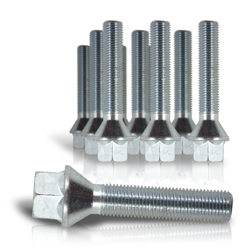 10 x Wheel bolts, cone seat, M12x1,25 different lengths