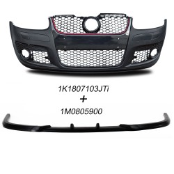 Front bumper with spoiler VW Golf 5, sport design with honeycomb grill suitable for Golf 5 (1K1) year: 2003-2008