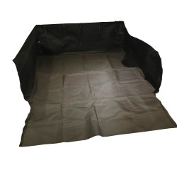 Couverture / Antidérapante Tapis de protection de voiture pour chien Dimensions : plancher 105 x 97 cm/ côté 37 cm / Total 173cm, - couleur : Noir, matériau : polyester