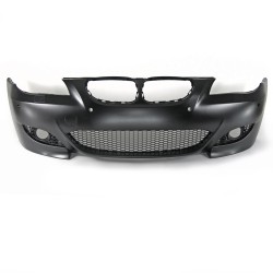 Front bumper in sports design with PDC holes suitable for BMW 5er E60 Limousine year 07.2003 - 03.2007 and E61 Touring year 06.2004 - 03.2007
