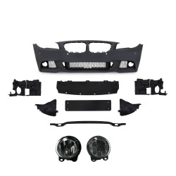 Body Kit in sports design incl. side skrits and fog lights with PDC holes suitable for BMW 5 series F10 year 2010-2013