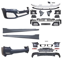 Sport StoÃstangen Kit Bodykit  G30 LCI 2020 - Front und Heck  inkl. Seitenschweller mit PDC/ ACC passend fÃ¼r BMW 5er G30 LCI 2020-