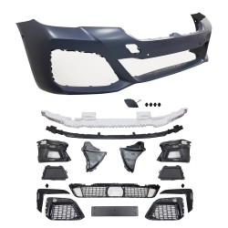 Front bumper BMW G30 LCI, 2020+, with holes for PDC/ACC suitable for BMW 5 Series G30 LCI, 2020-