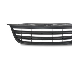 Front Grill bagdeless, black with double ribs suitable for VW Tiguan year 2007 - 2011