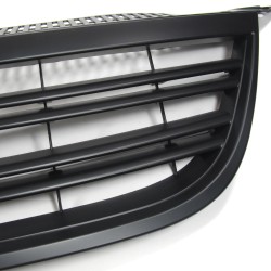 Kühlergrill ohne Emblem, schwarz mit Doppelrippen passend für VW Tiguan Baujahr 2007 - 2011