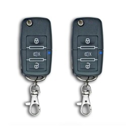Alarm Security System, universal, with folding keys and siren