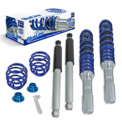 BlueLine Coilover Kit suitable for Opel Corsa A year 10.82-3.93, Corsa B year 03.93-10.01 und Tigra year 11.94-04