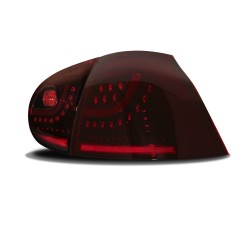 Feux arrière, LED,  new design, rouge foncé approprié pour VW Golf 5 Mod. 03-08