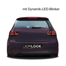 New Design LED rear lights black with dynamic indicator suitable for VW Golf 5 year 03 - 08